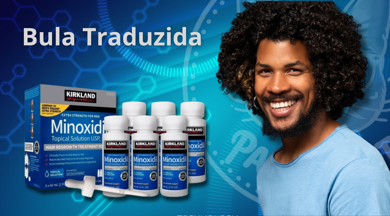 Bula Completa do Minoxidil da Kirkland Traduzida para o Português