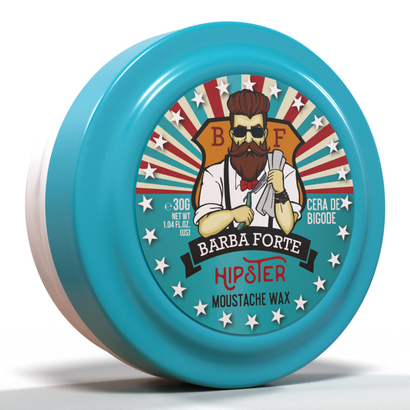 CERA PARA BIGODE MOUSTACHE WAX HIPSTER BARBA FORTE 30g