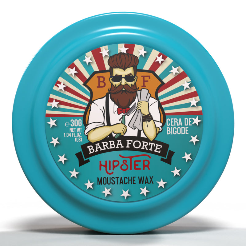 CERA PARA BIGODE MOUSTACHE WAX HIPSTER BARBA FORTE 30g