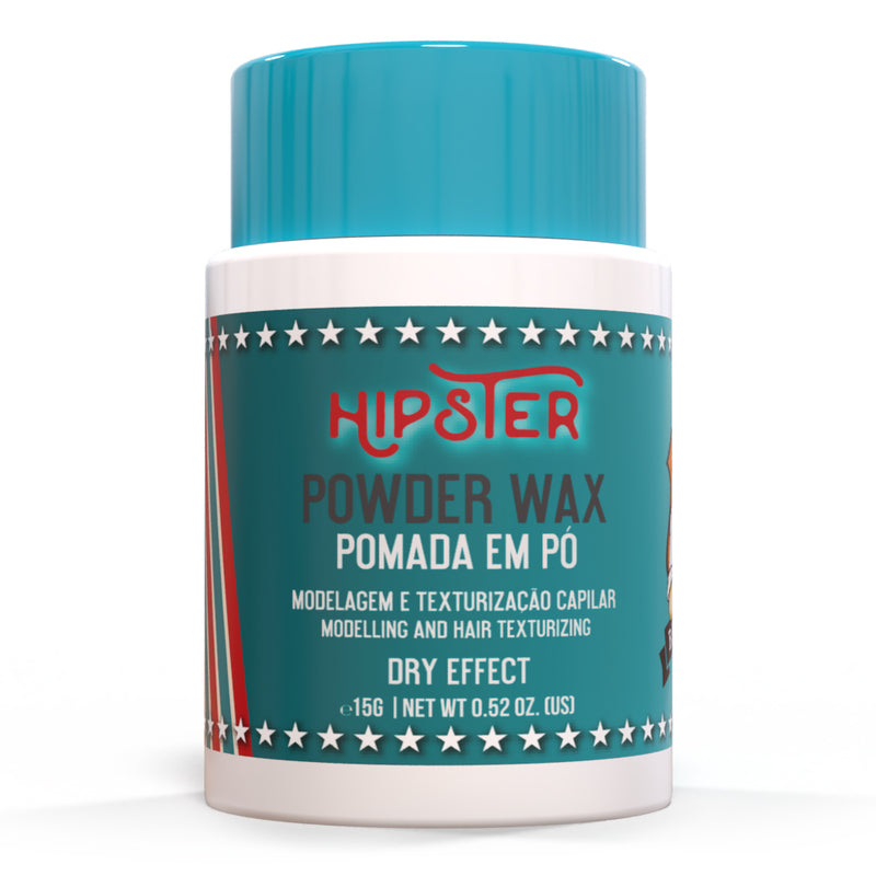 PÓ MODELADOR WAX HIPSTER BARBA FORTE 15g