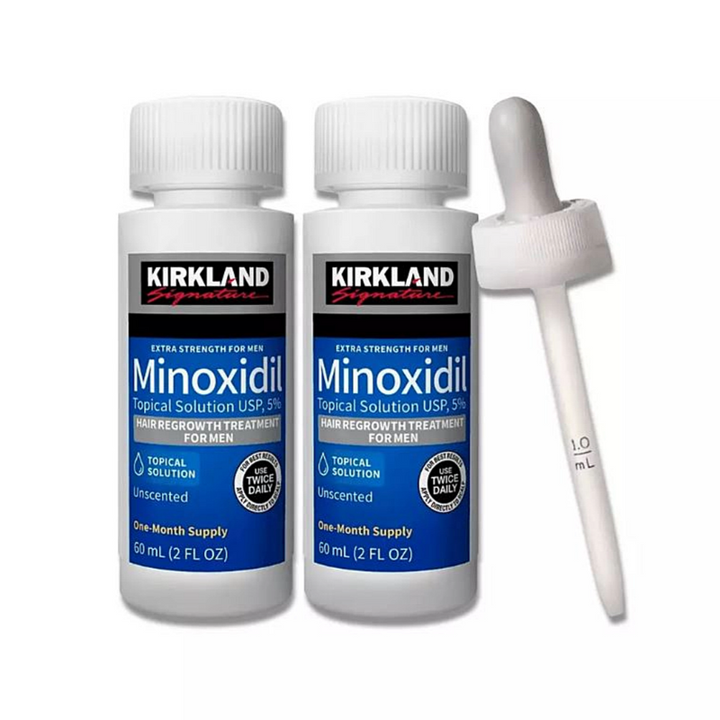 MINOXIDIL 5% KIRKLAND - TRATAMENTO PARA 2 MESES