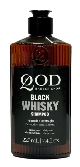 SHAMPOO PROTEÇÃO E HIDRATAÇÃO - OLD SCHOOL WHISKY 220ML - QOD BARBER SHOP