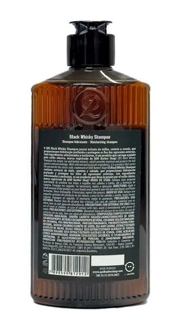 SHAMPOO PROTEÇÃO E HIDRATAÇÃO - OLD SCHOOL WHISKY 220ML - QOD BARBER SHOP